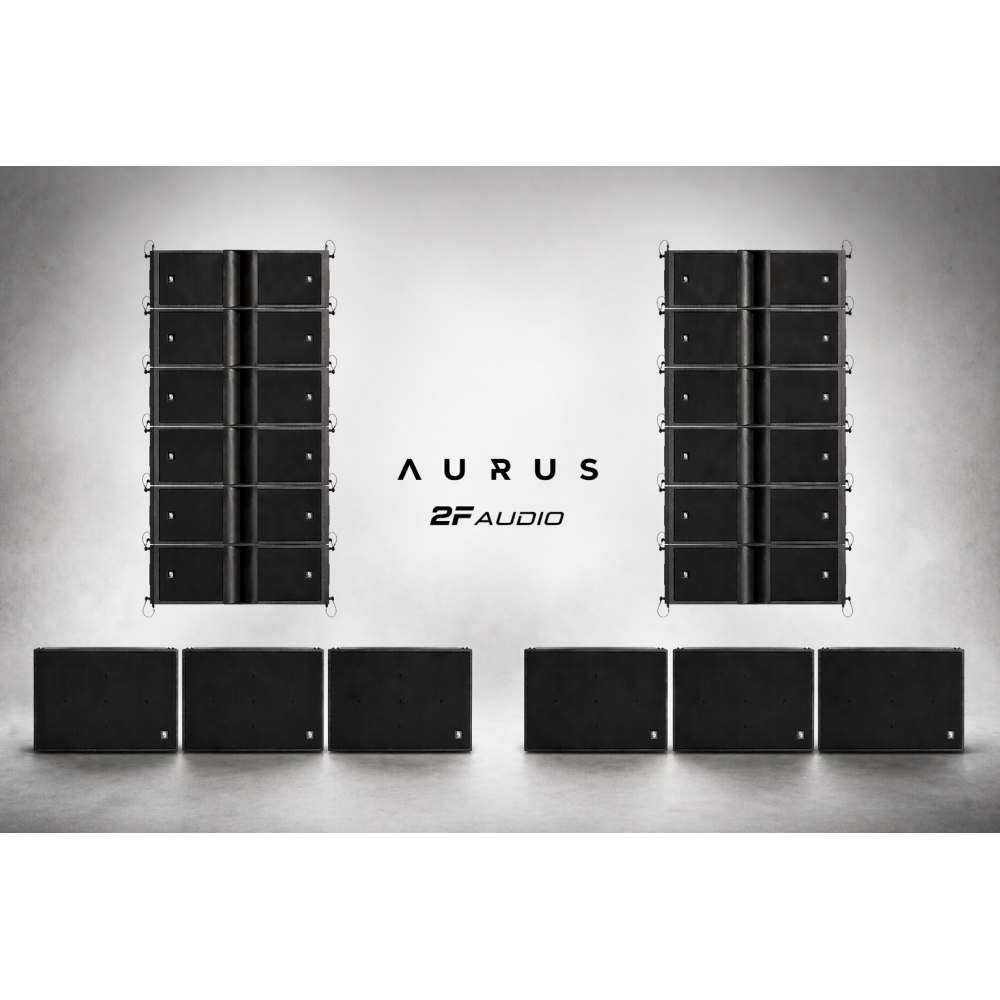 Sistema de som 2F AUDIO modelo AURUS Kit