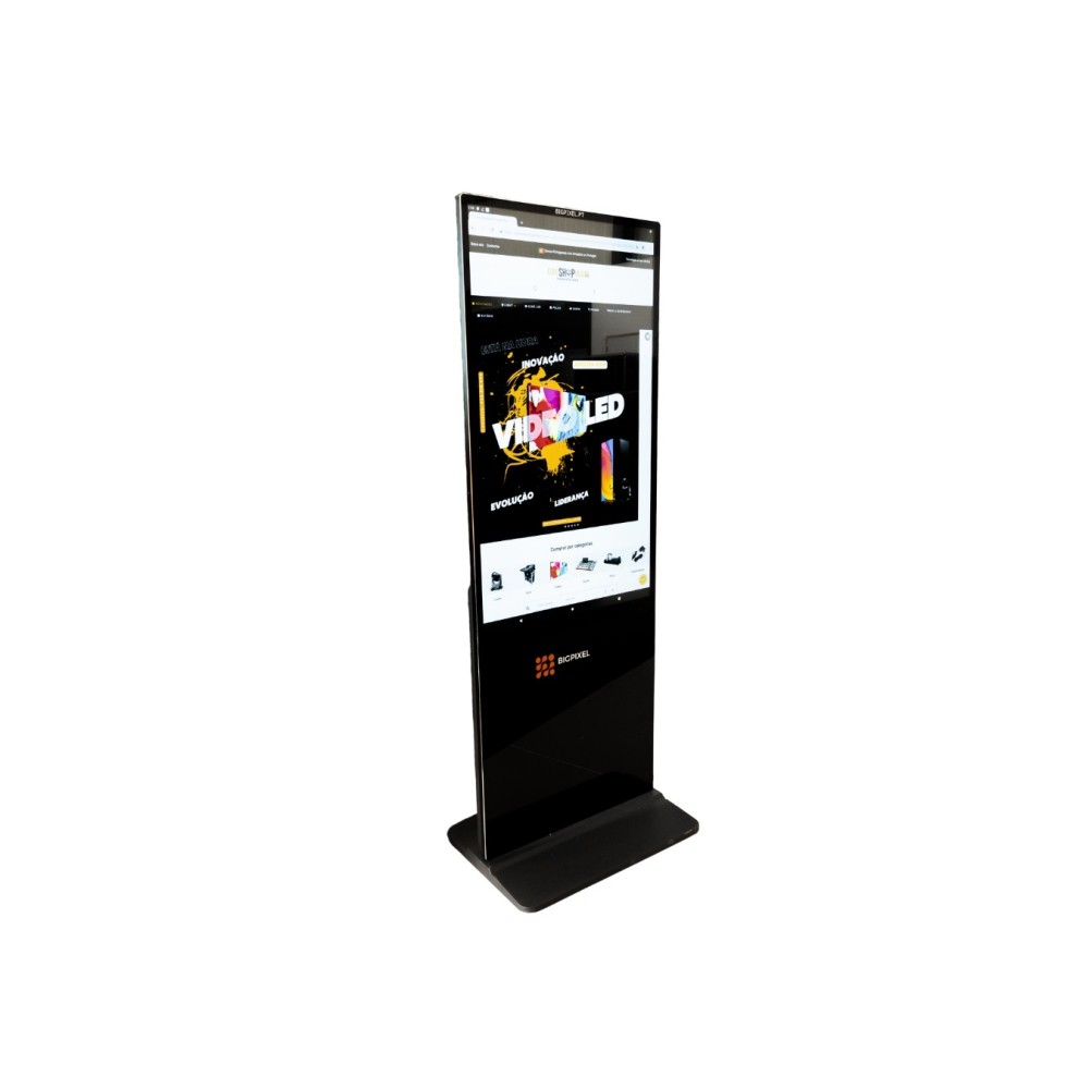 Ecrã Floor Standing Kiosk vertical 65"