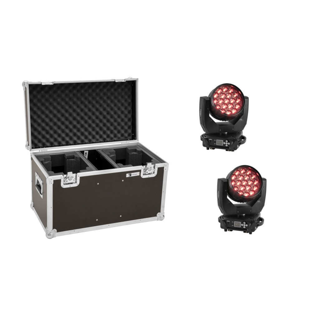 PACK PROMO Wash Zoom 19x15w Com Case