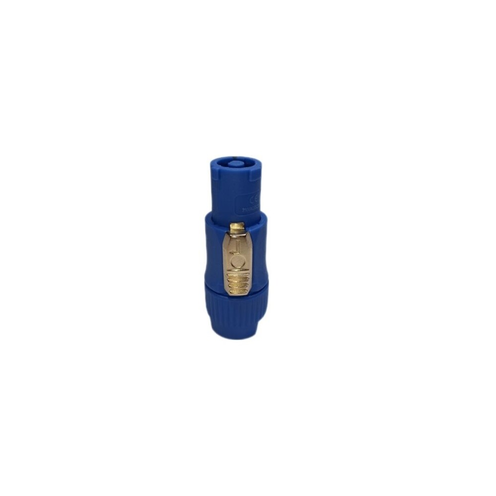 Ficha powercon macho azul